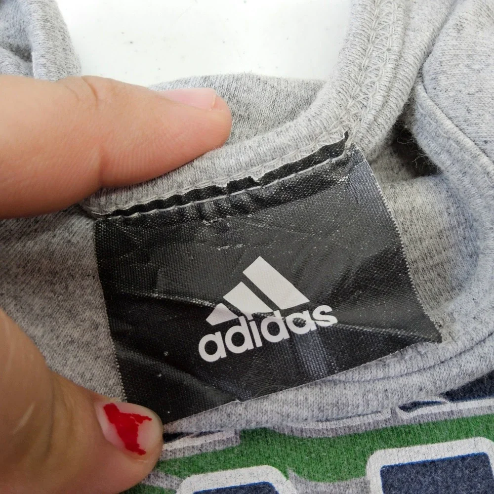 Adidas Notre Dame Fighting Irish Bodysuit Kids 18M Gray Biggest‎ Fan Onesie